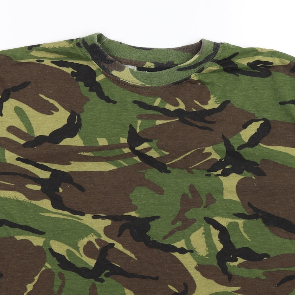 Kombat Mens Multicoloured Camouflage   T-Shirt Size L