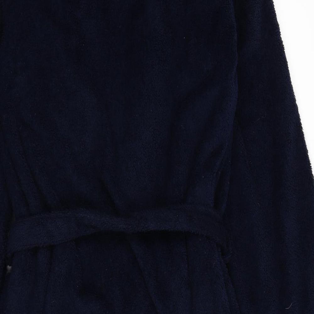 Marks and Spencer Mens Blue  Fleece  Robe Size S