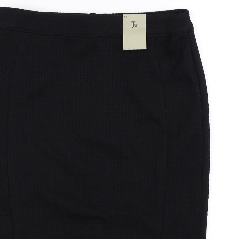 TU Womens Black   Straight & Pencil Skirt Size 12