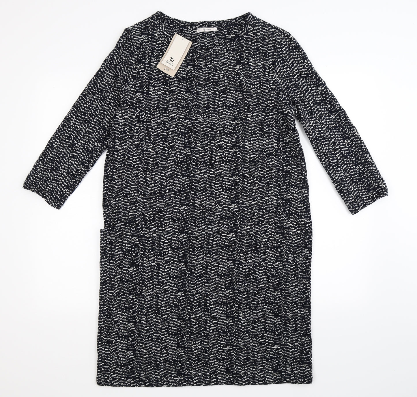 TU Womens Blue   Jumper Dress  Size 12