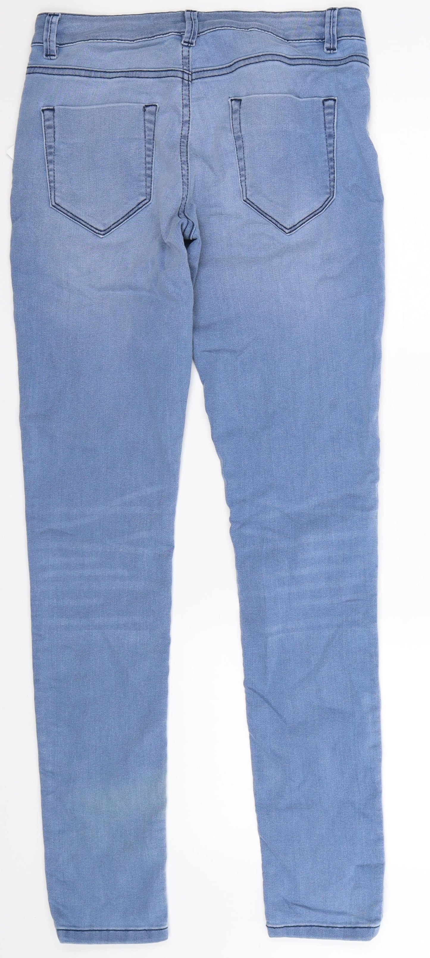 ASOS Womens Blue  Denim Skinny Jeans Size 10 L32 in