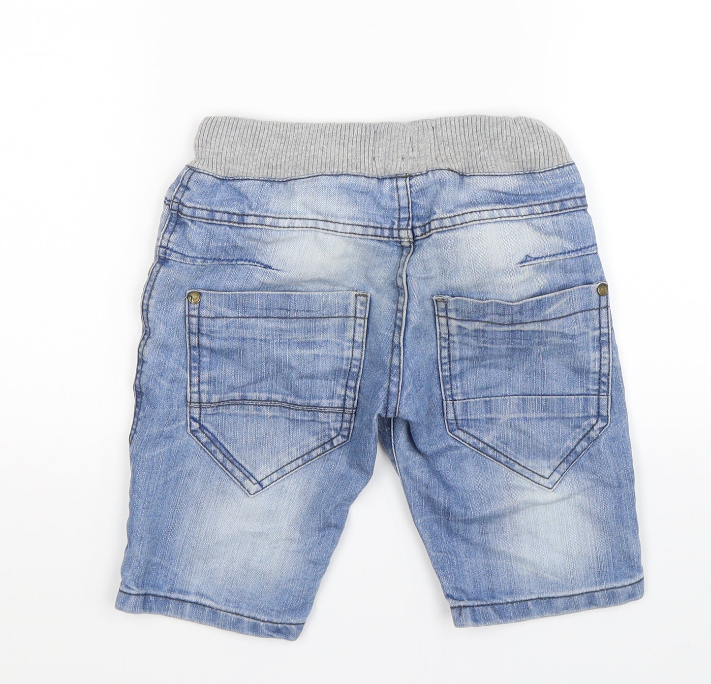 Marks and Spencer Boys Blue  Denim Bermuda Shorts Size 5-6 Years