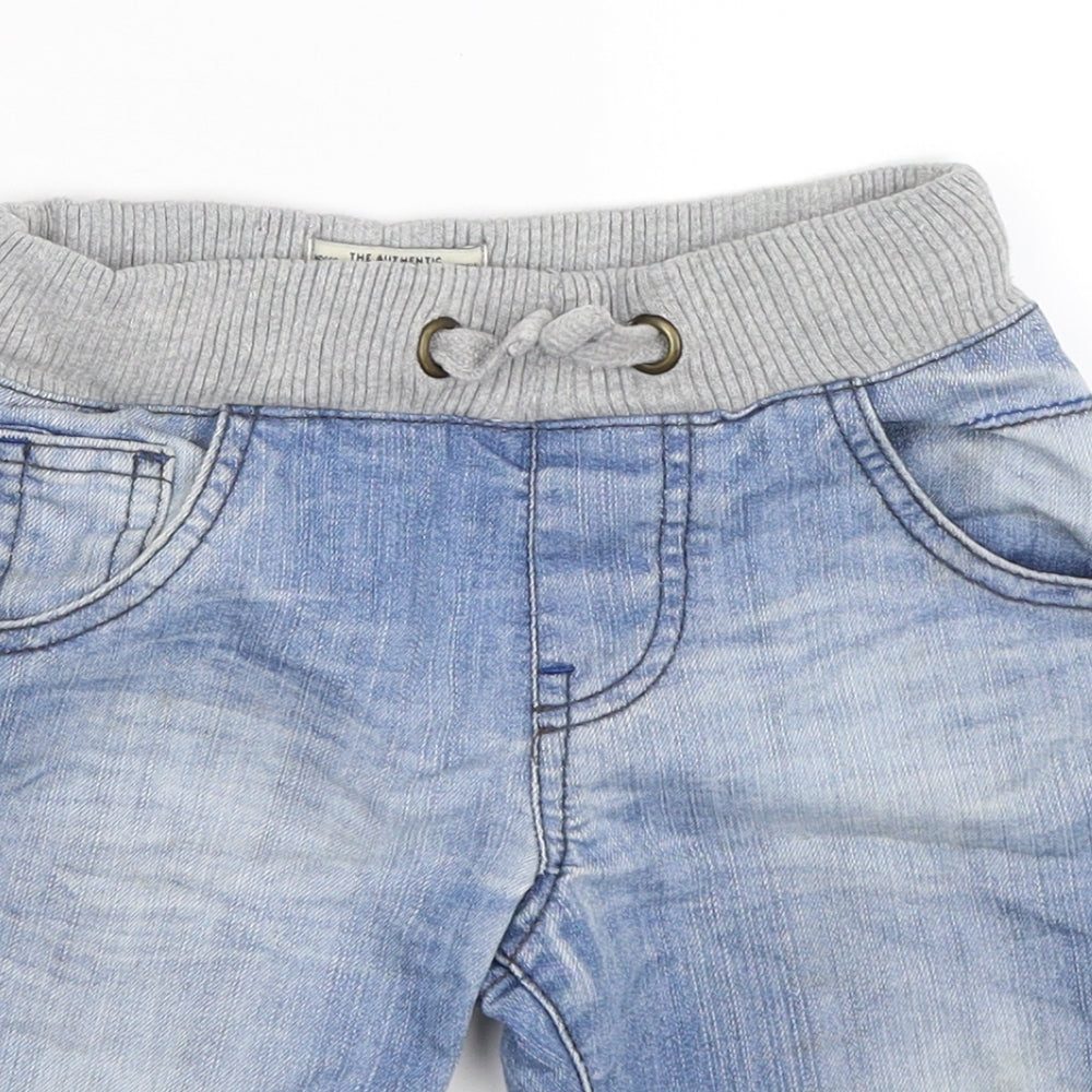 Marks and Spencer Boys Blue  Denim Bermuda Shorts Size 5-6 Years
