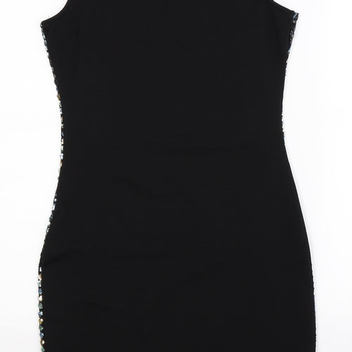 Pussycat London Womens Multicoloured Geometric  Bodycon  Size 8