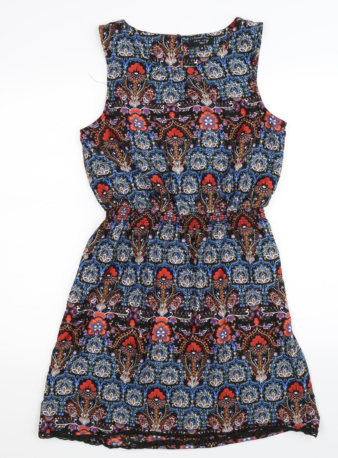New Look Womens Multicoloured Floral  Fit & Flare  Size 10