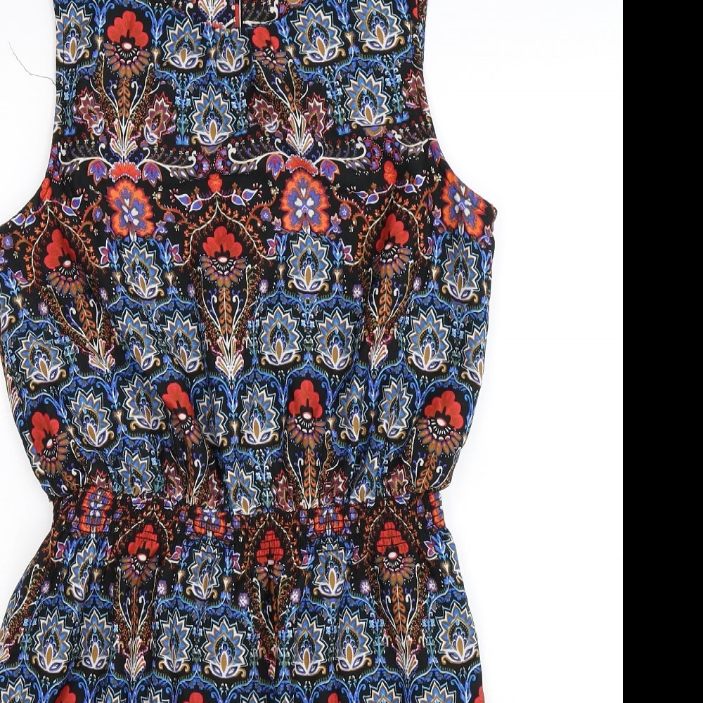 New Look Womens Multicoloured Floral  Fit & Flare  Size 10