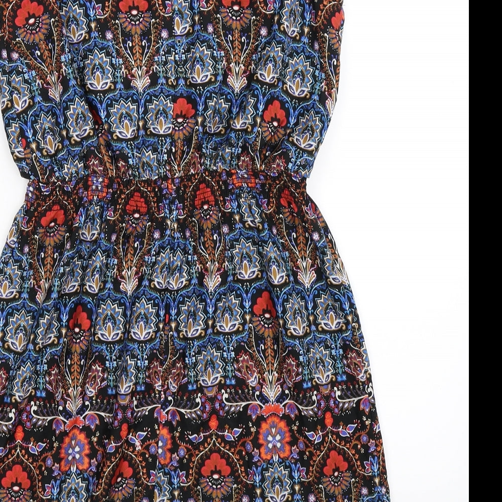 New Look Womens Multicoloured Floral  Fit & Flare  Size 10