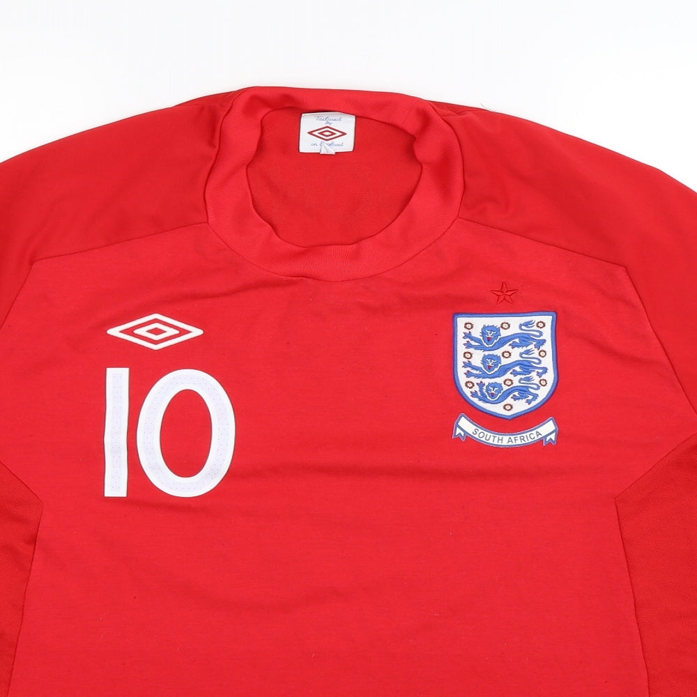 Umbro Mens Red   Jersey T-Shirt Size 46