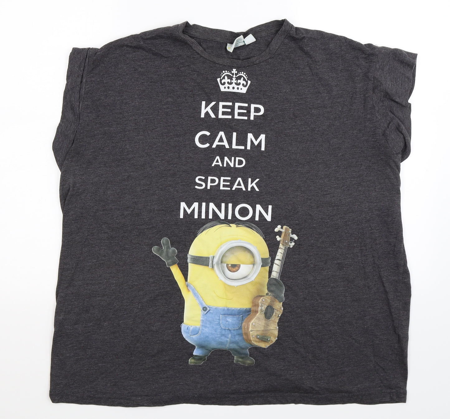 Atmosphere Womens Grey   Basic Tank Size 20  - Minions