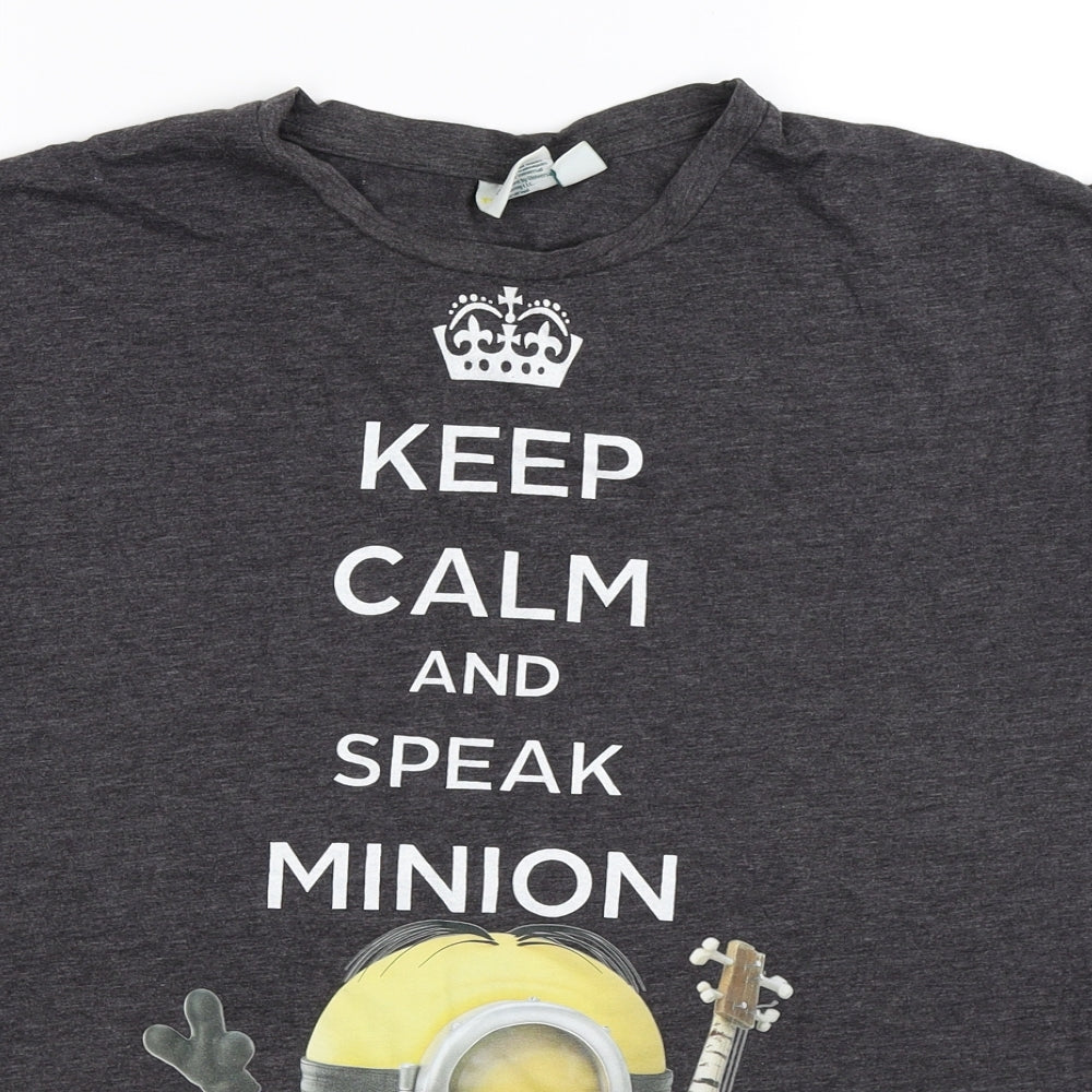 Atmosphere Womens Grey   Basic Tank Size 20  - Minions