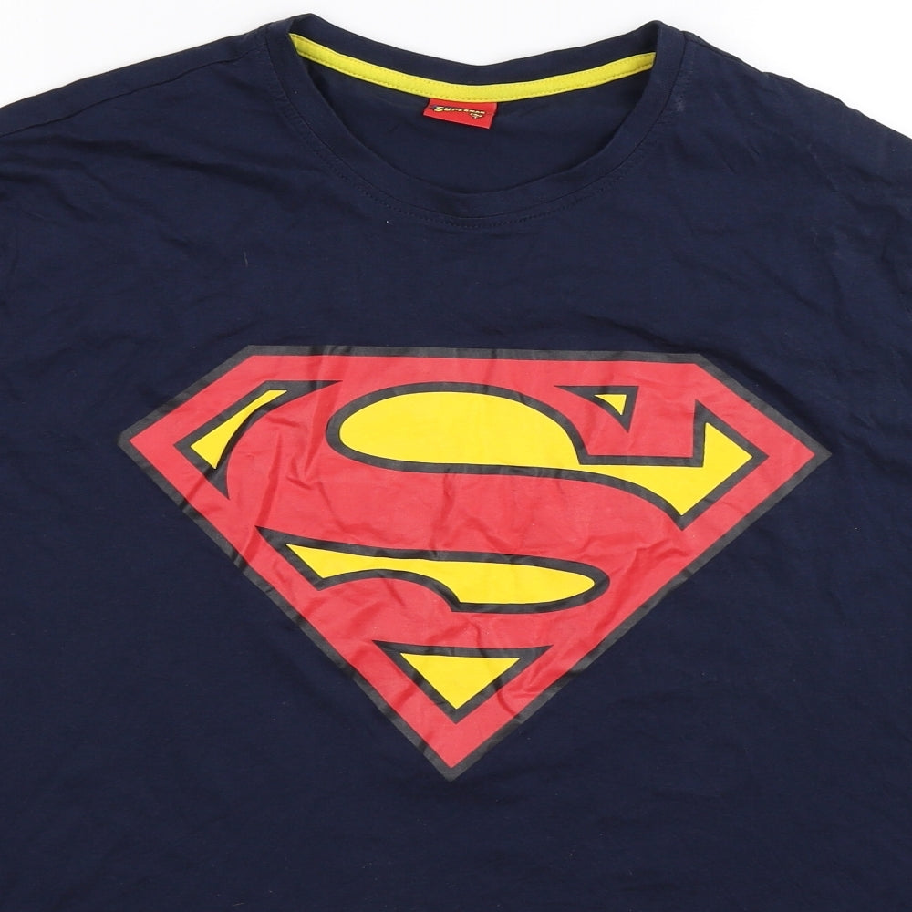 George Mens Blue    T-Shirt Size XL  - Superman