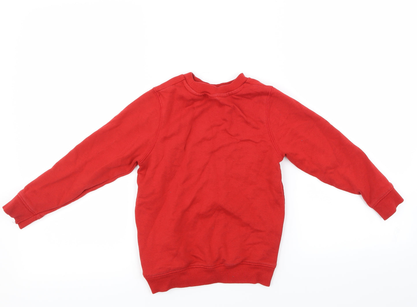 TU Boys Red   Pullover Sweatshirt Size 5 Years