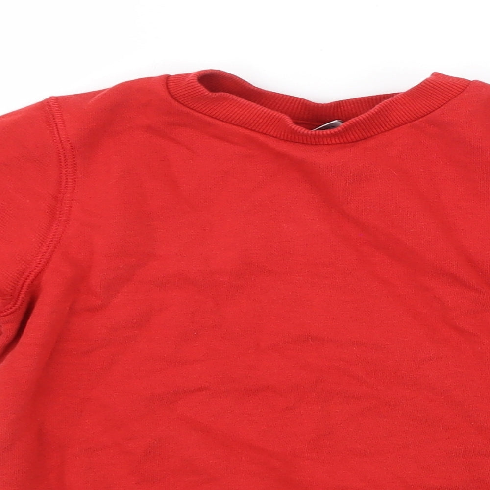 TU Boys Red   Pullover Sweatshirt Size 5 Years