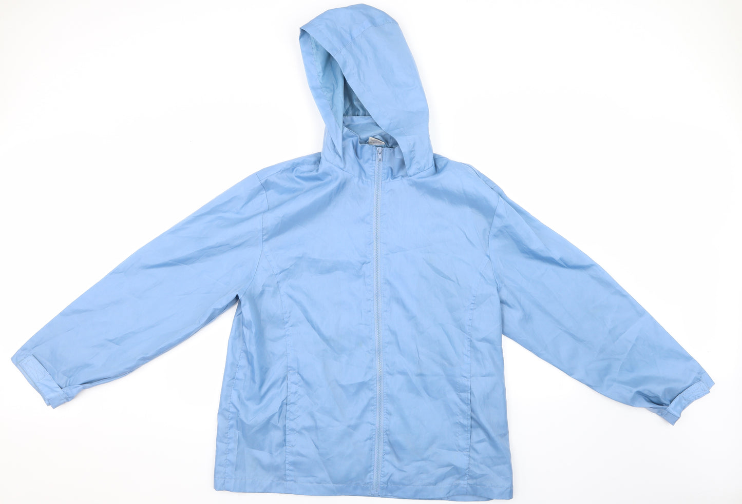 Neuville Womens Blue   Rain Coat Coat Size 14