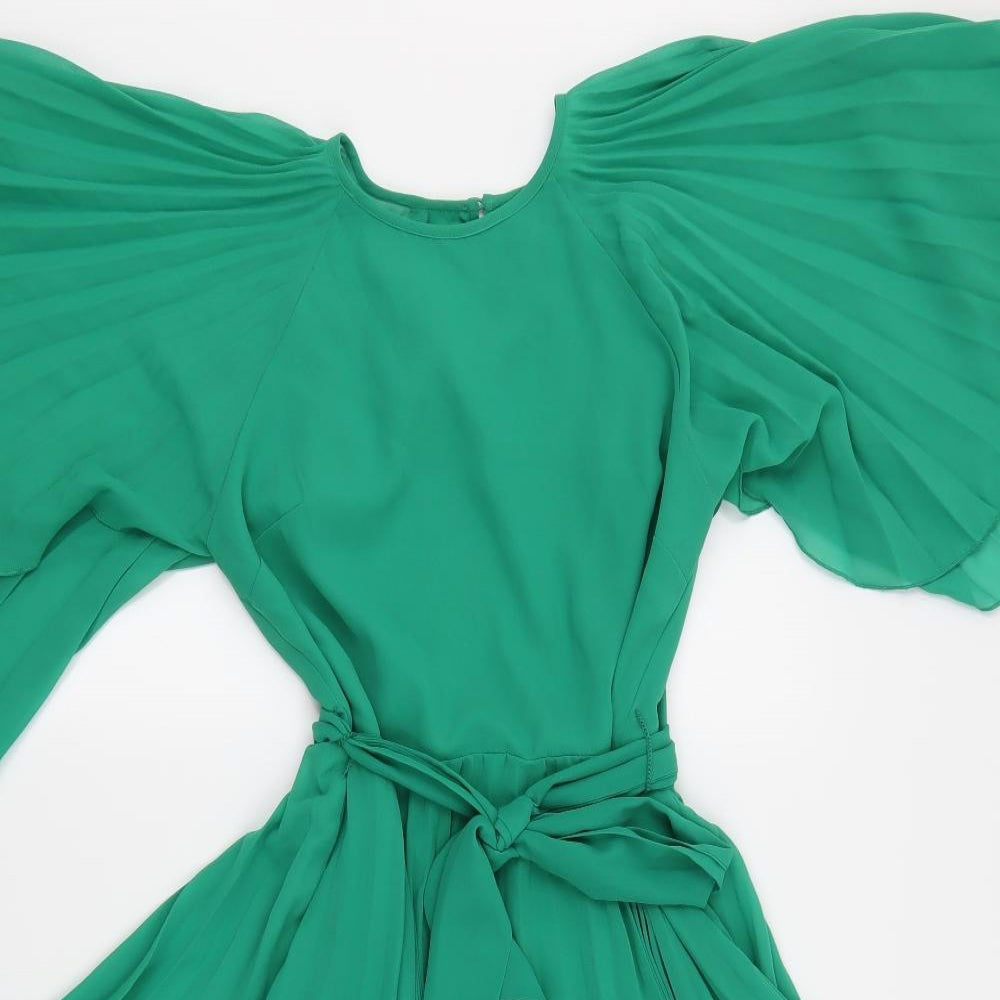 ASOS Womens Green   Skater Dress  Size 12