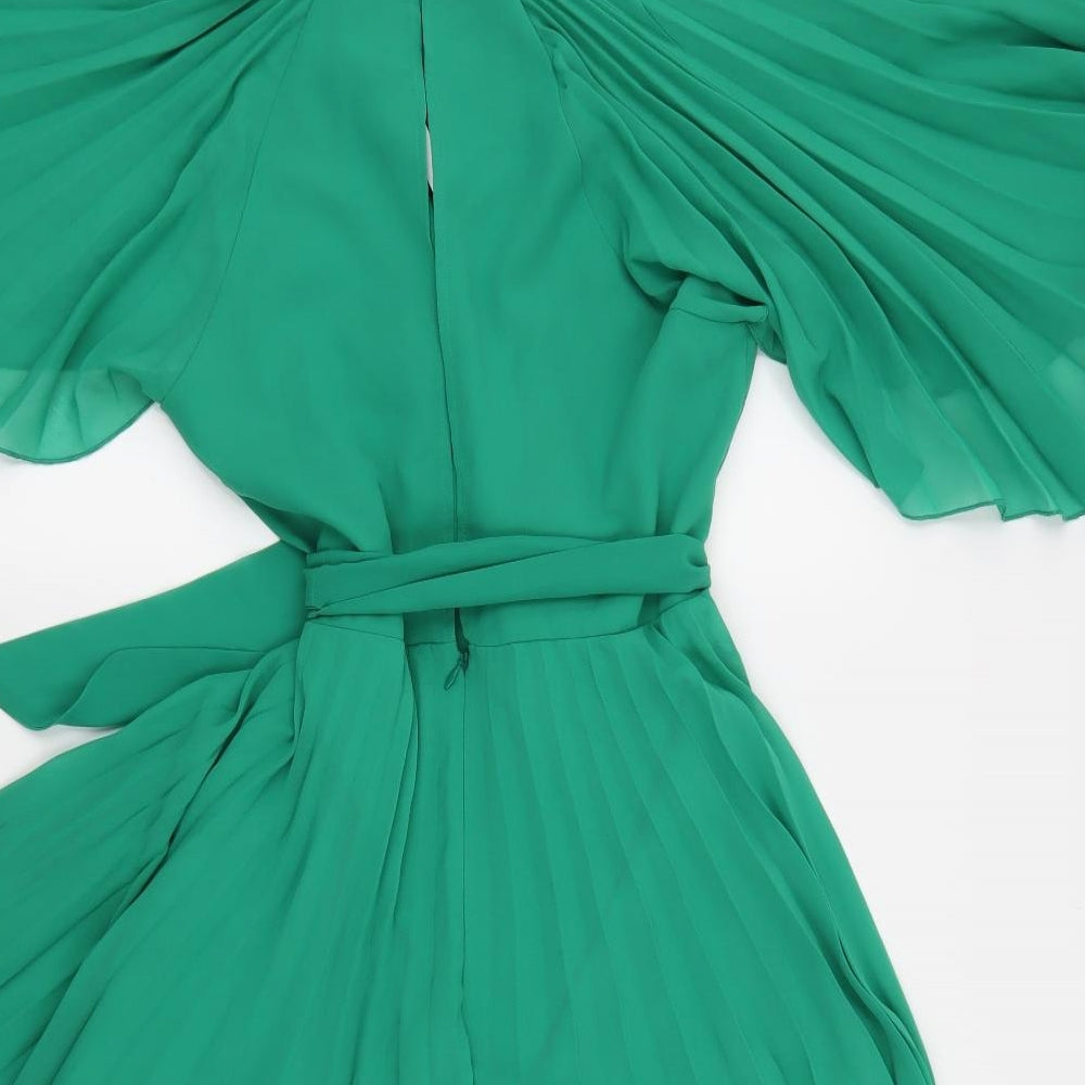 ASOS Womens Green   Skater Dress  Size 12
