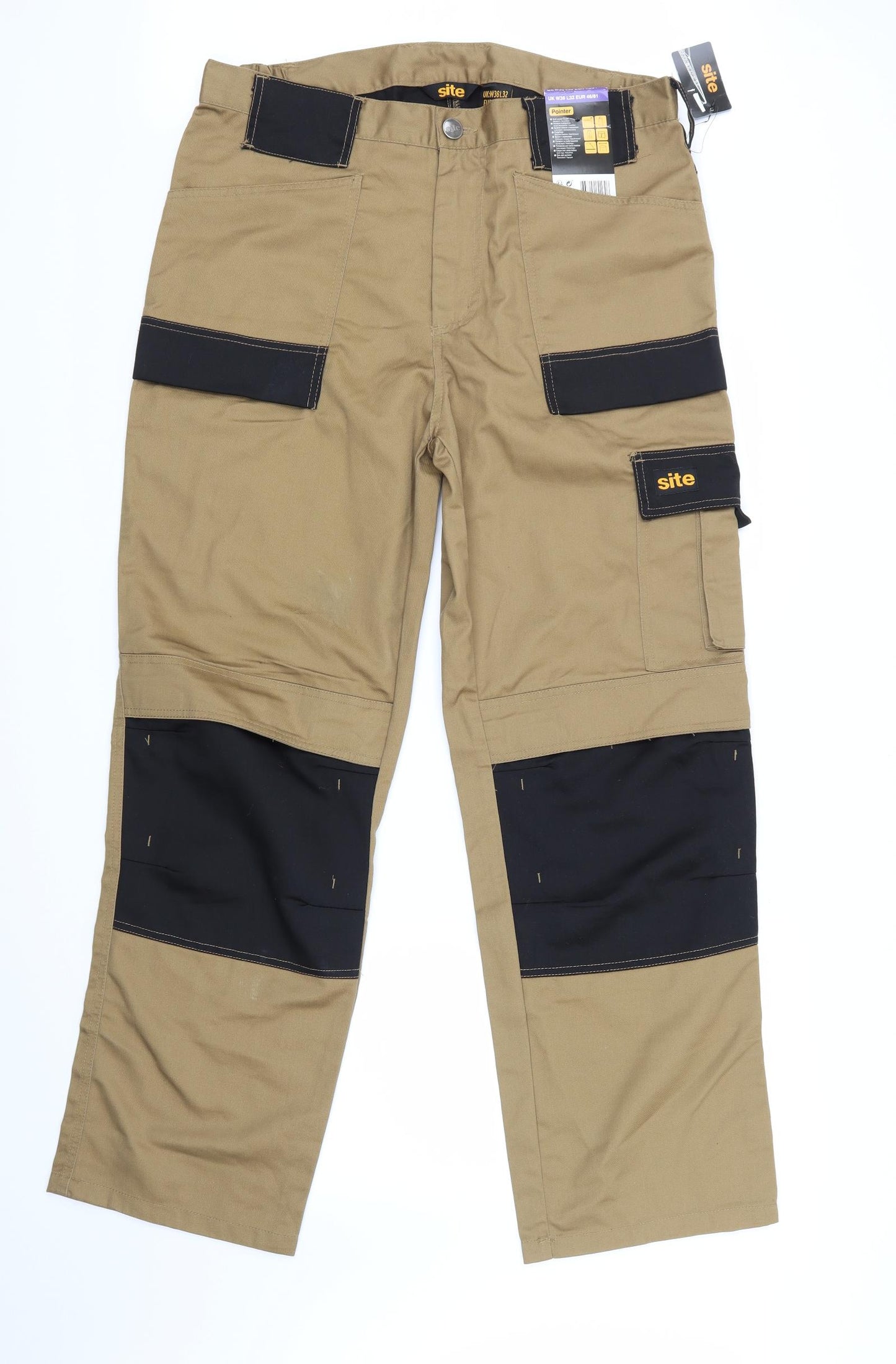 Site Mens Brown   Cargo Trousers Size 36 L32 in