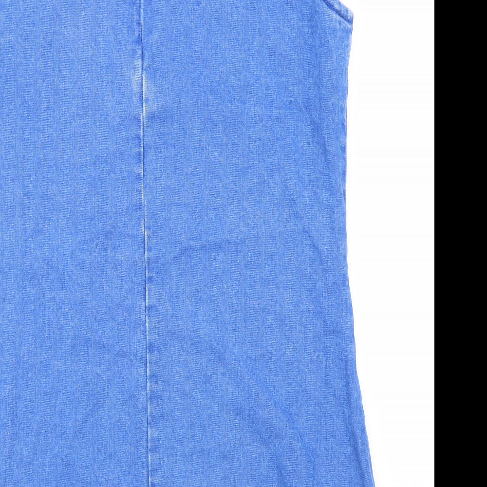 Primark Womens Blue   Pinafore/Dungaree Dress  Size 12