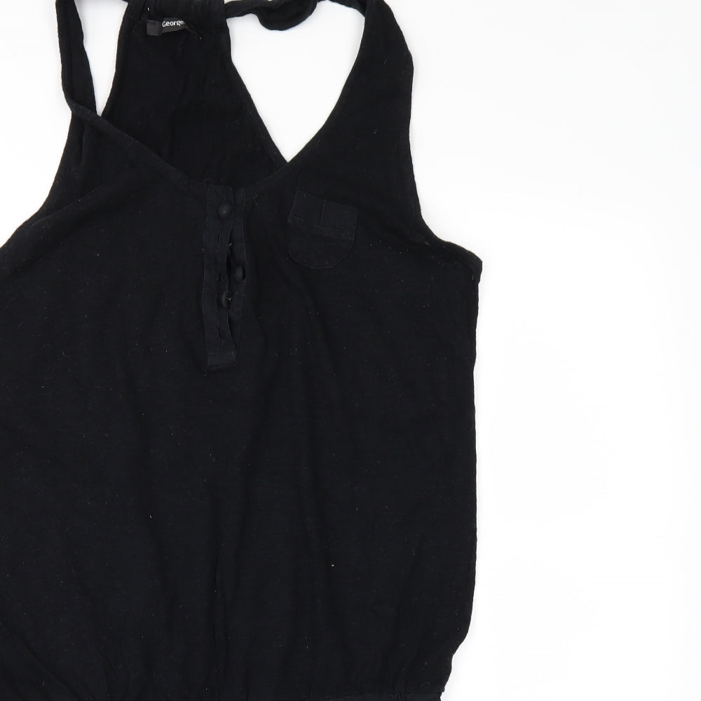 George Womens Black   Bodysuit One-Piece Size 18