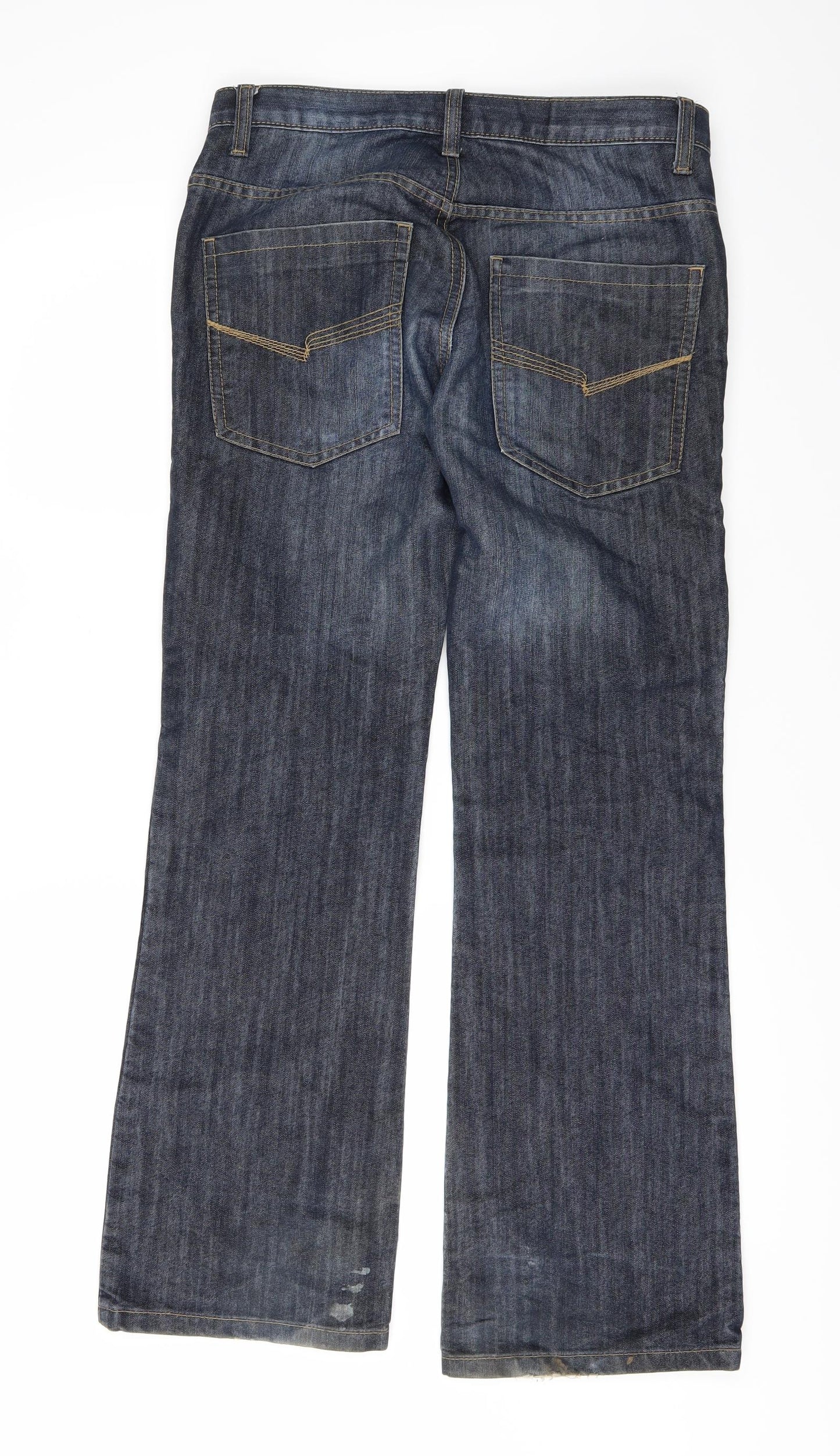 DenimCo Mens Blue   Bootcut Jeans Size 30 L30 in