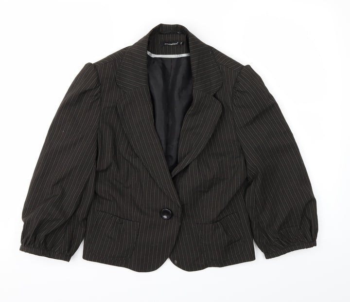 Atmosphere Womens Brown Overcoat Coat Size 12