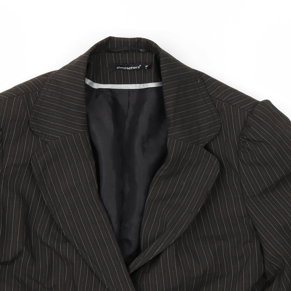 Atmosphere Womens Brown   Overcoat Coat Size 12