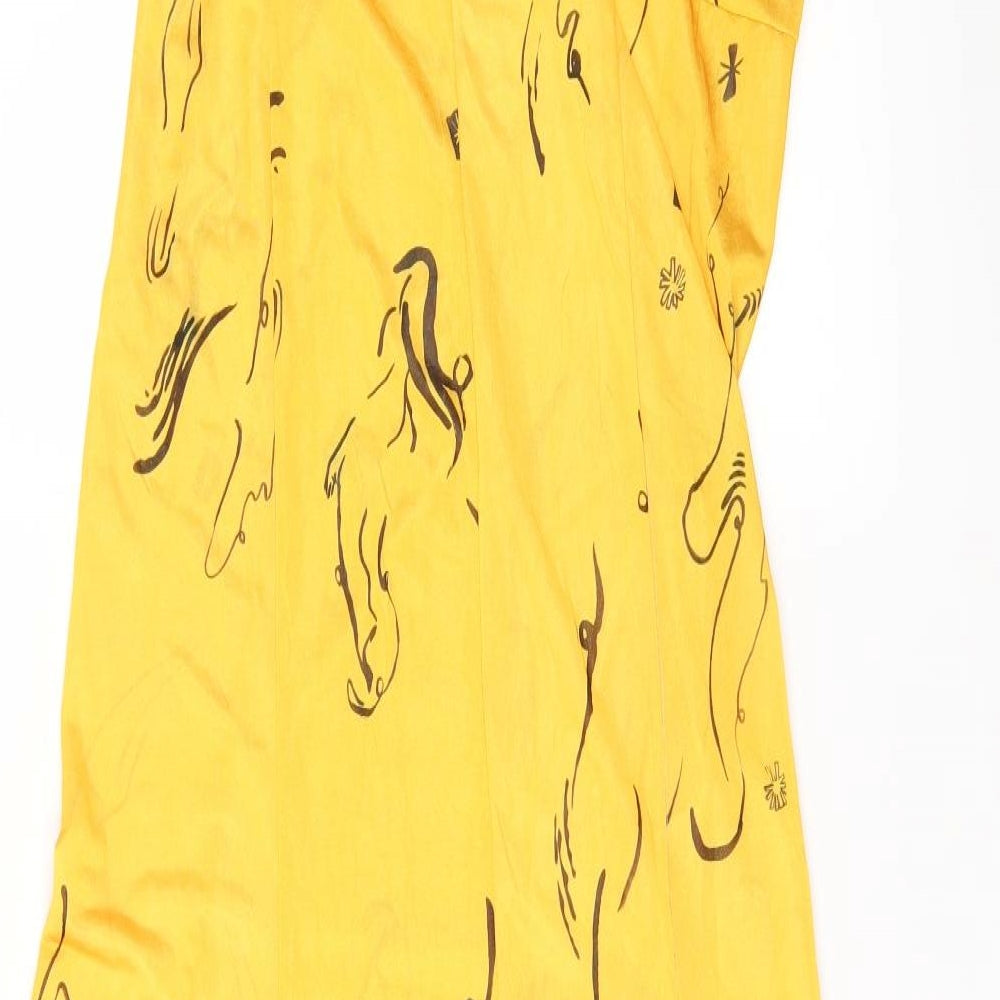 Zara Womens Yellow   A-Line  Size S