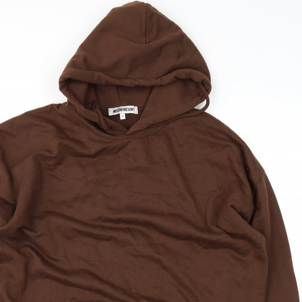 MISSREPRESENT Womens Brown   Pullover Hoodie Size 12
