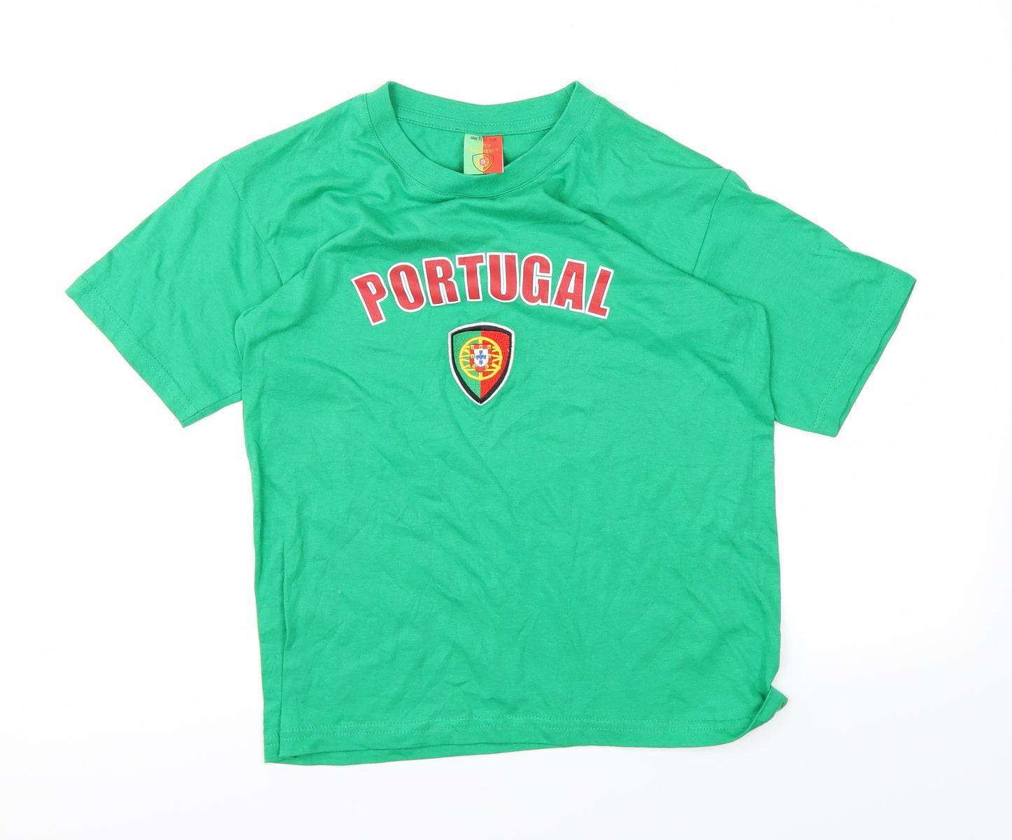 Portugal Boys Green   Basic T-Shirt Size 9-10 Years  - PORTUGAL