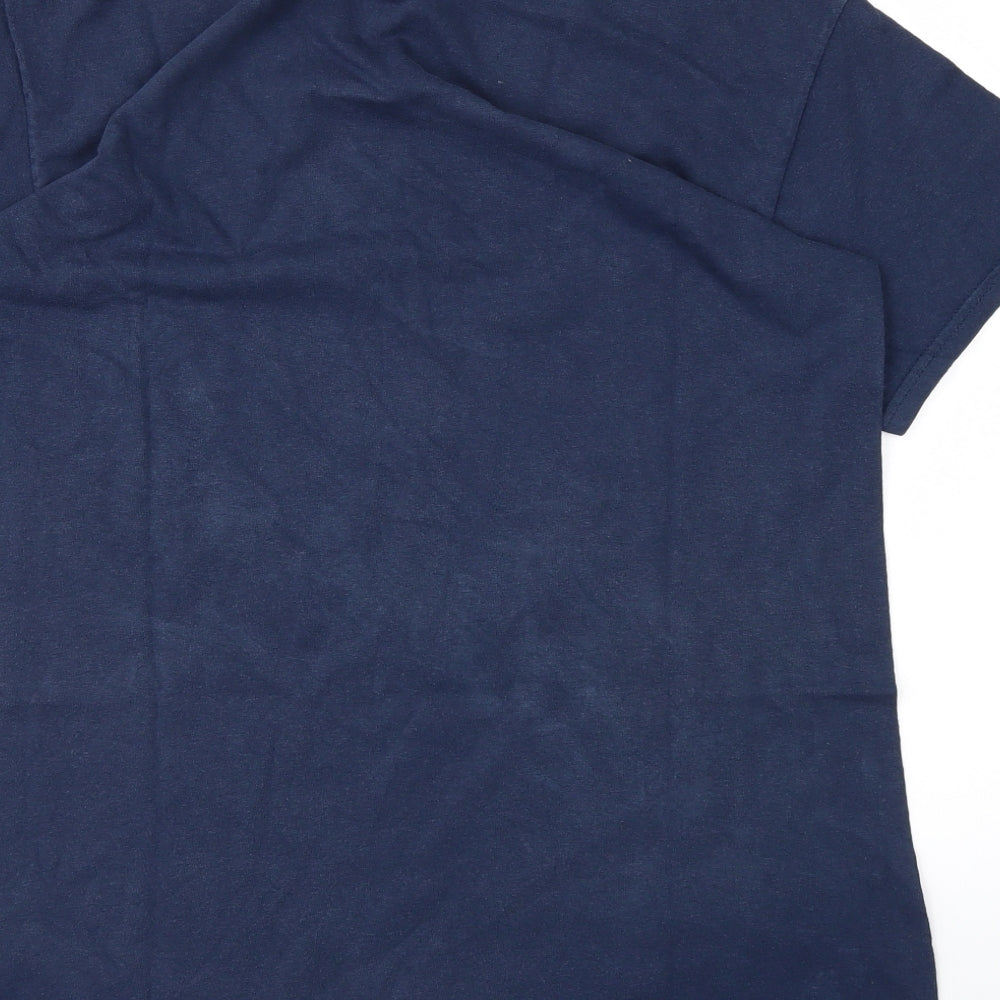 Gilden Mens Blue    T-Shirt Size M