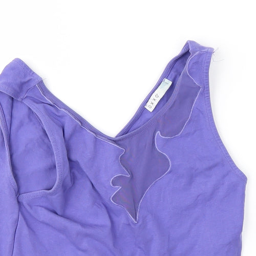 Oxxo Girls Purple   Basic T-Shirt Size L