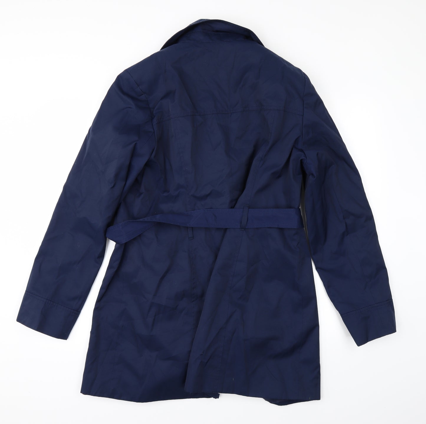 TU Womens Blue   Overcoat Coat Size 18
