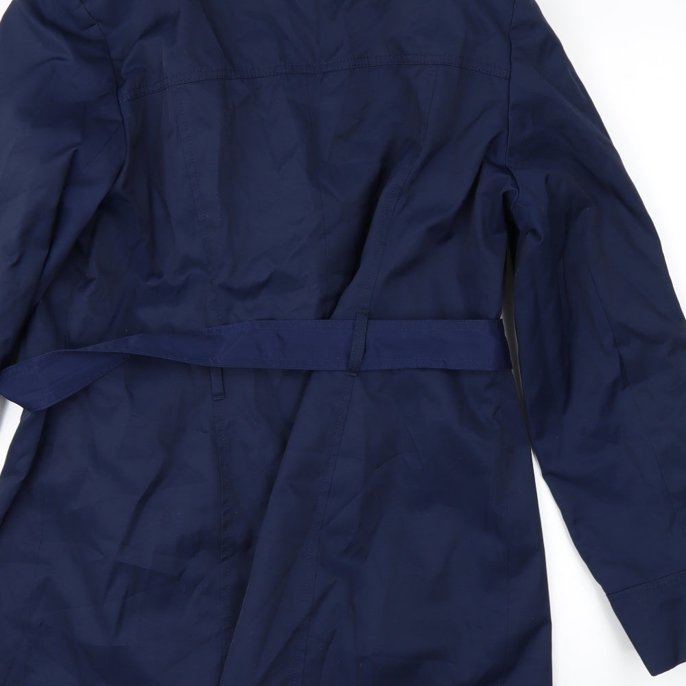 TU Womens Blue   Overcoat Coat Size 18
