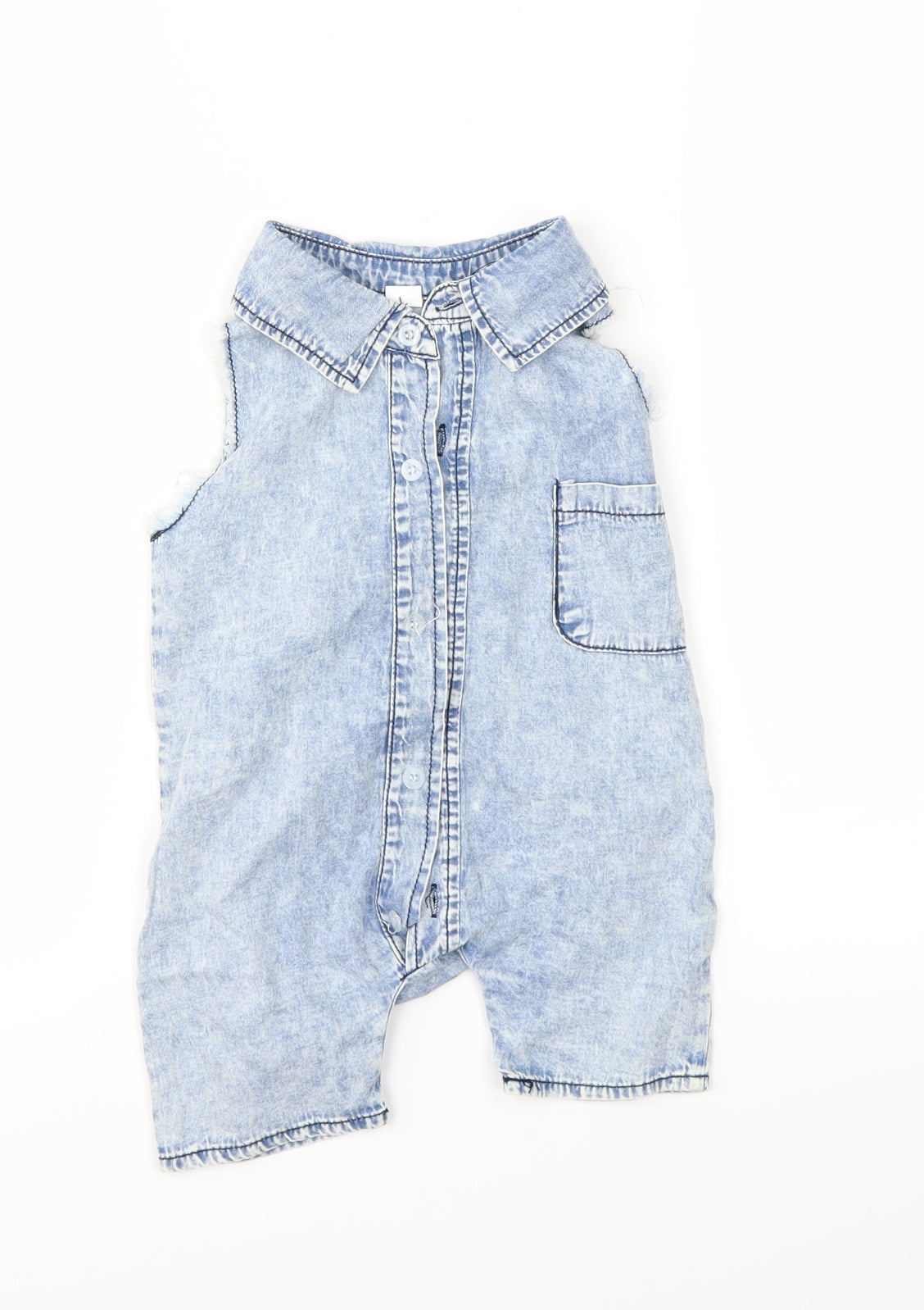 Preworn Baby Blue   Coverall One-Piece Size 18-24 Months