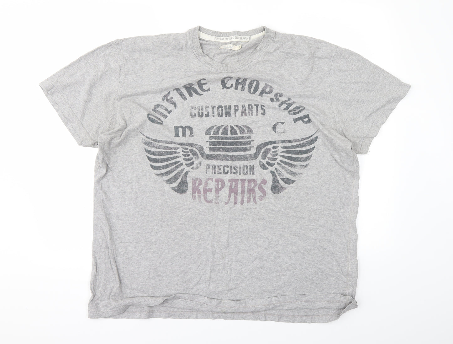 Onfire Mens Grey    T-Shirt Size XL