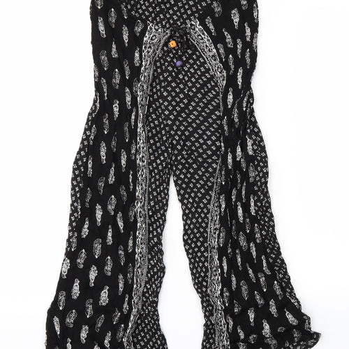akas Womens Black   Trousers  Size 10 L20 in