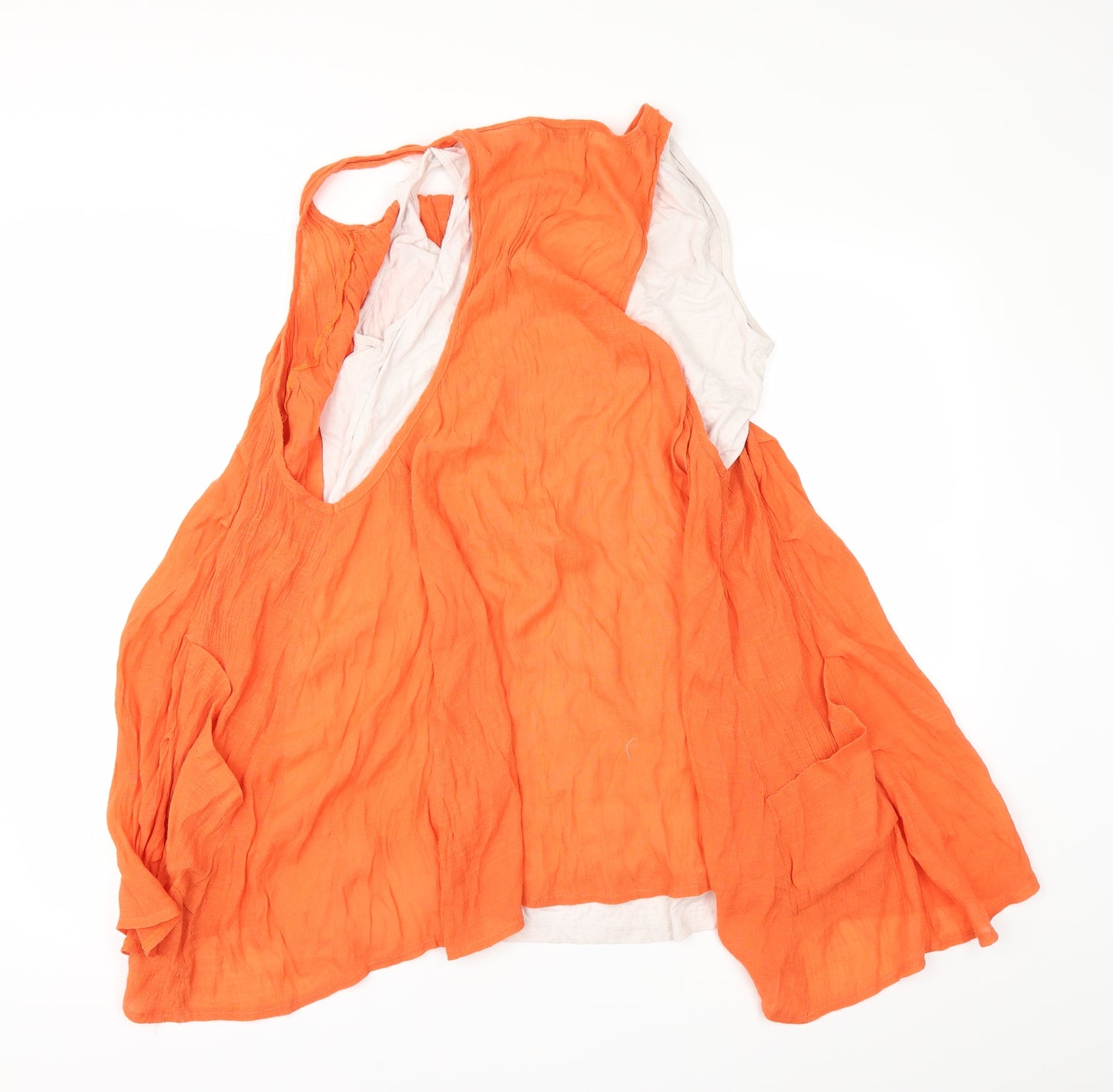 isabel Womens Orange   Fit & Flare  Size L