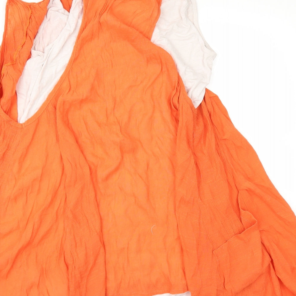 isabel Womens Orange   Fit & Flare  Size L