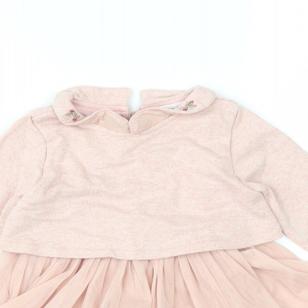 NEXT Girls Pink   Fit & Flare  Size 9-12 Months