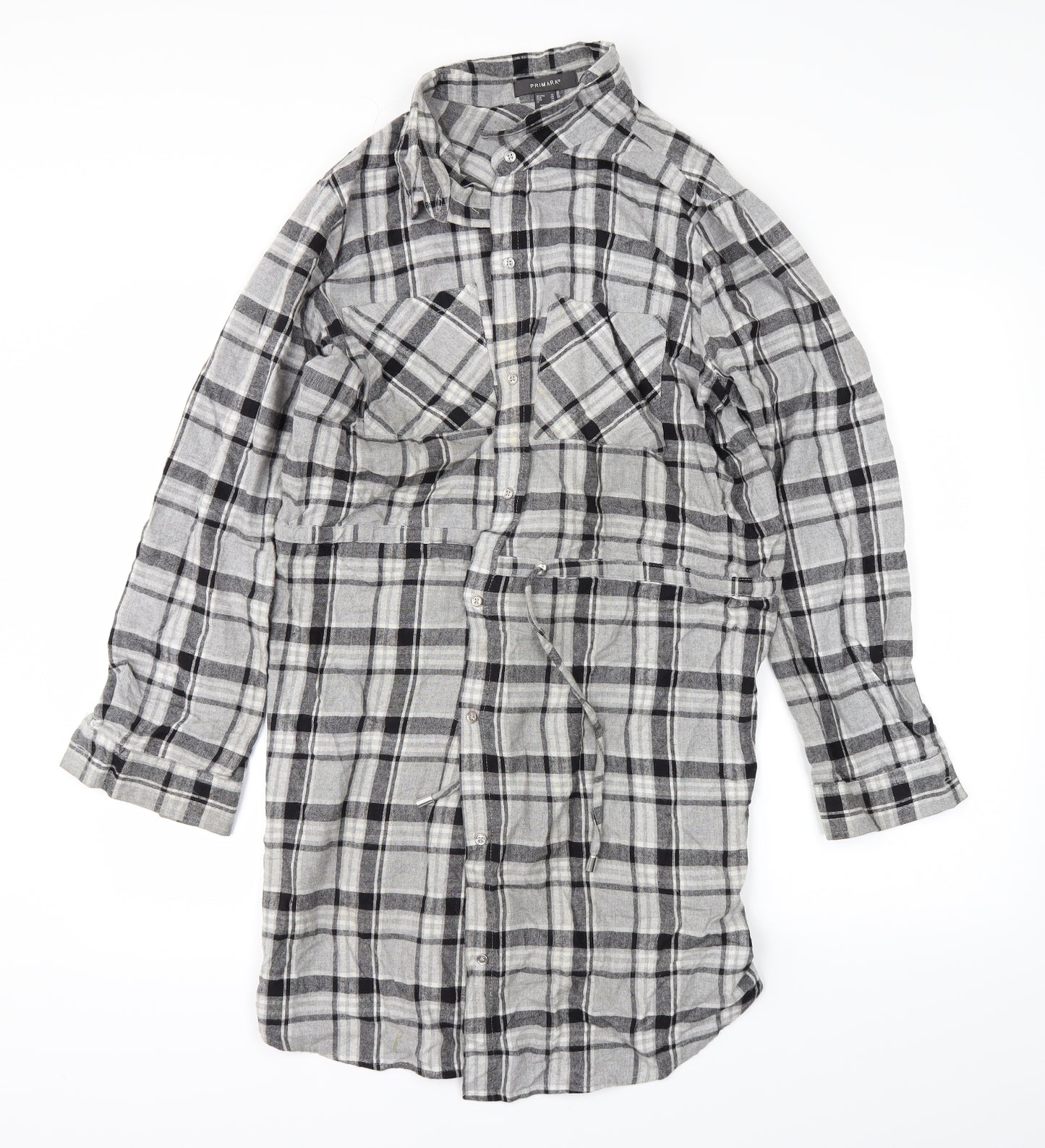 Primark Womens Grey   Basic Button-Up Size 18