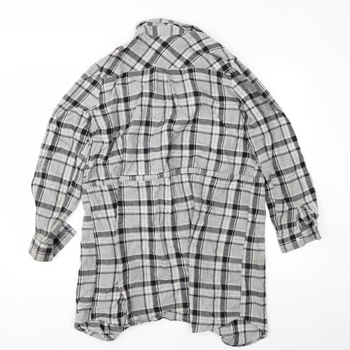 Primark Womens Grey   Basic Button-Up Size 18