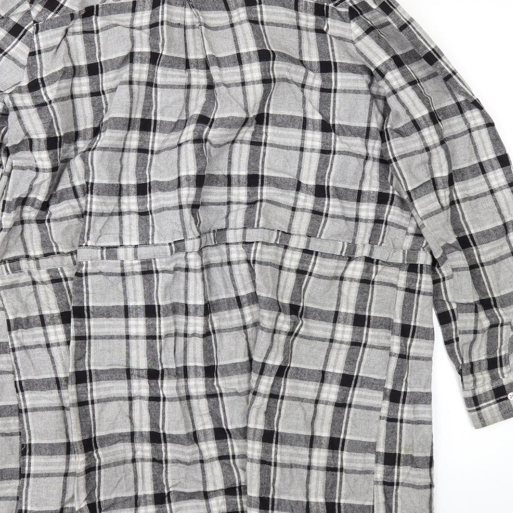 Primark Womens Grey   Basic Button-Up Size 18