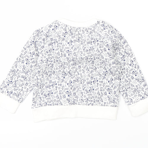 Mothercare Baby White   Pullover Jumper Size 6-9 Months