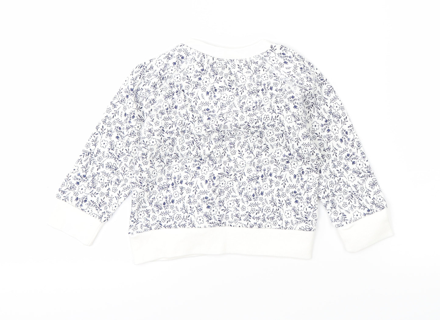 Mothercare Baby White   Pullover Jumper Size 6-9 Months