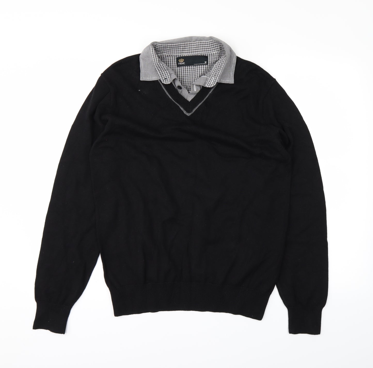 NEXT Mens Black   Pullover Jumper Size M
