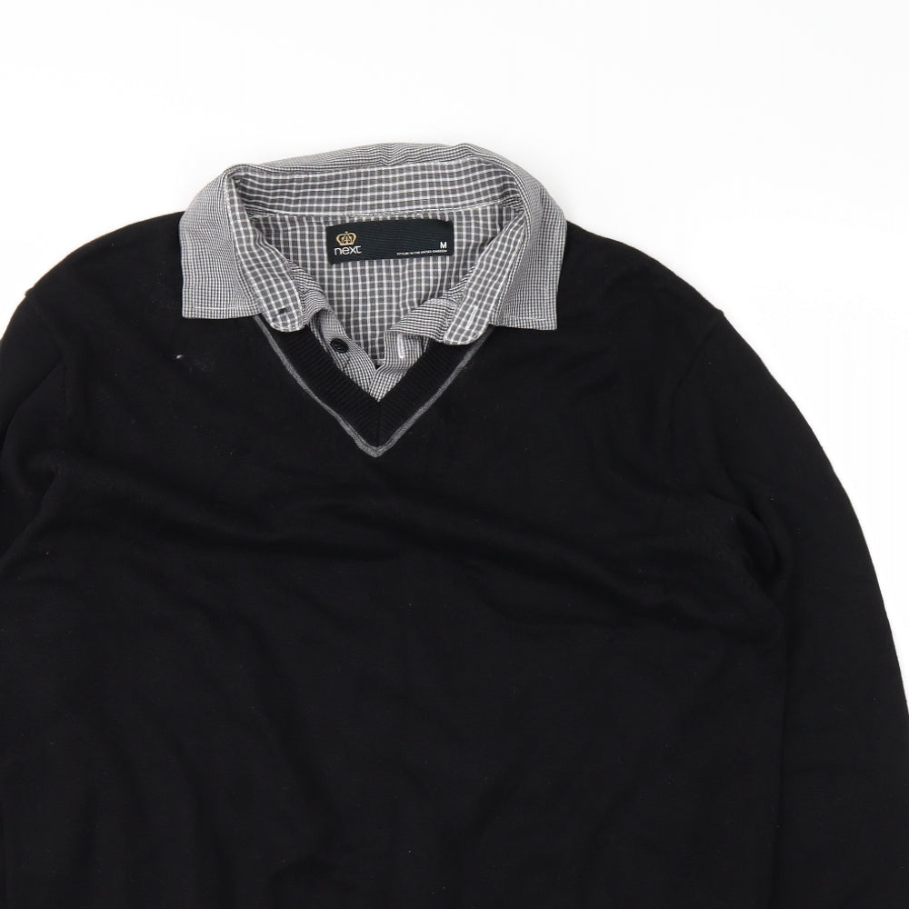 NEXT Mens Black   Pullover Jumper Size M