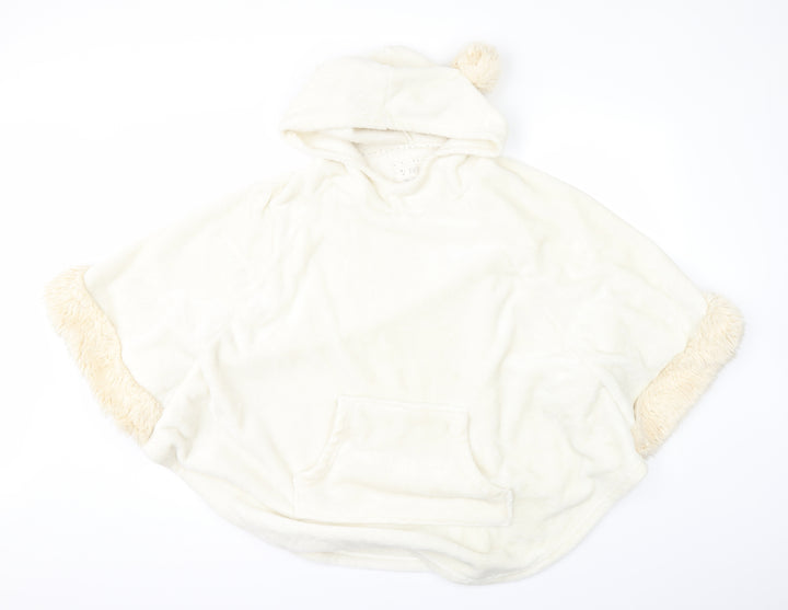 F&F Womens White Overcoat Coat Size S