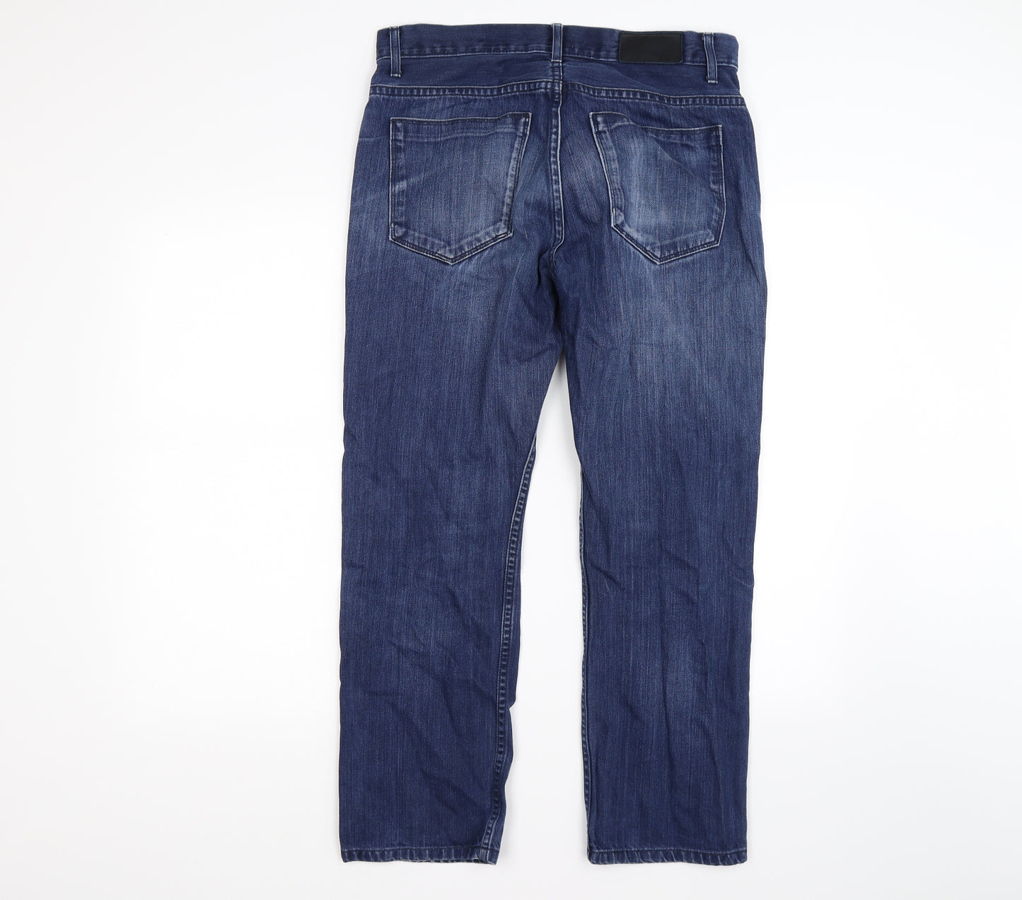 Autograph Mens Blue  Denim Straight Jeans Size 32 L29 in