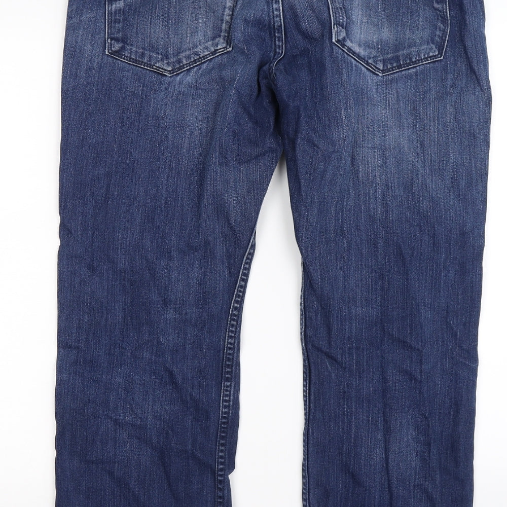 Autograph Mens Blue  Denim Straight Jeans Size 32 L29 in