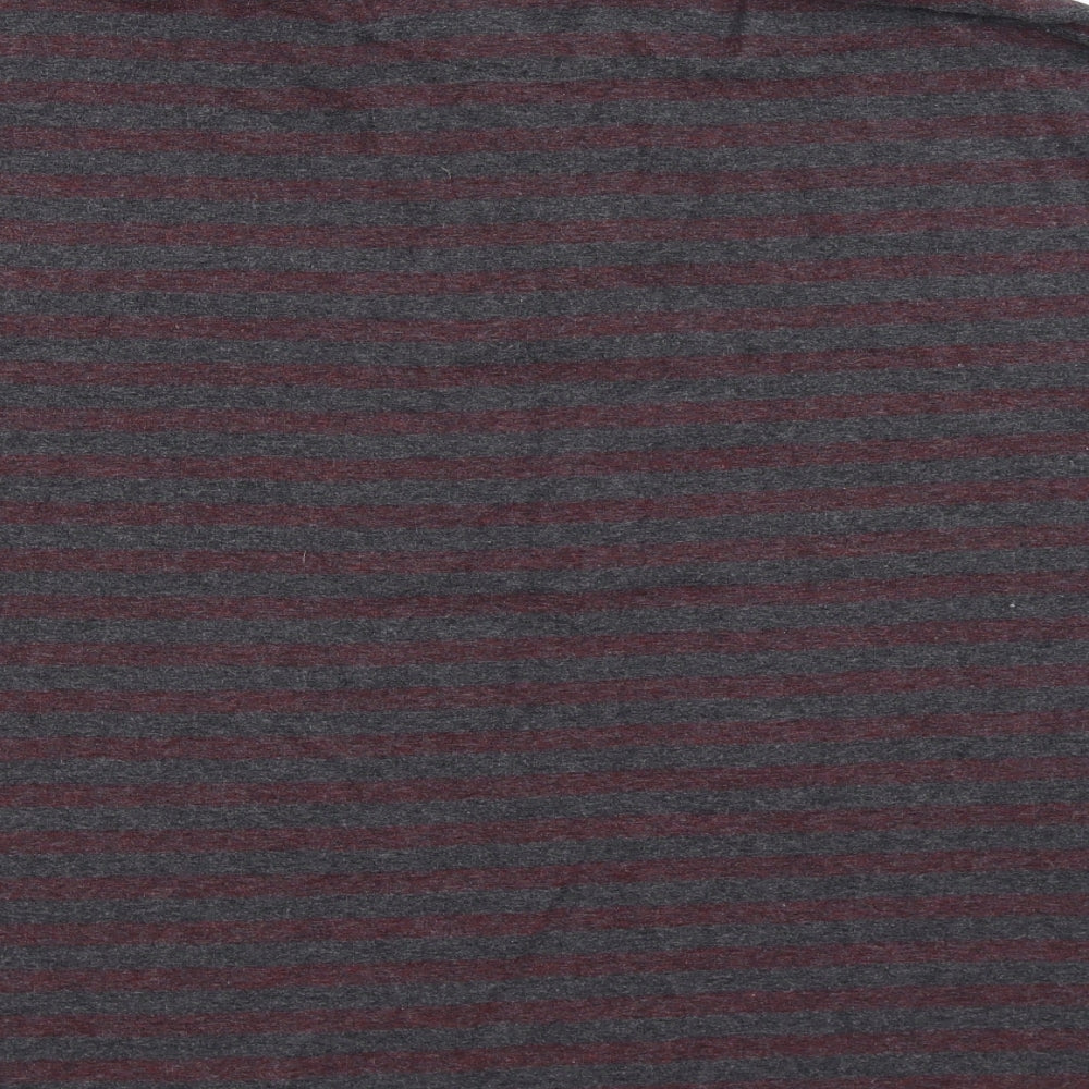 Marks and Spencer Mens Grey Striped   Polo Size 2XL